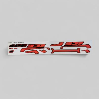 Kit déco pour cadre ICE F22 Pro XL Rouge Métalisé