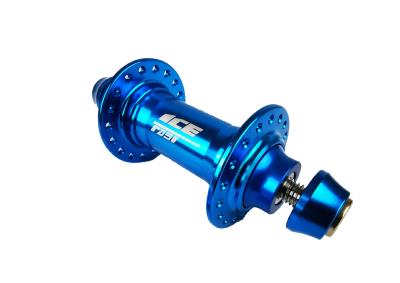 Moyeu Avant BMX ICE FAST 10mm 36 Trous Bleu   ***EXPO***